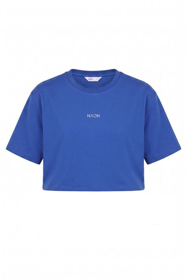 Naon Sportswear Crop - T-shirt Mavi