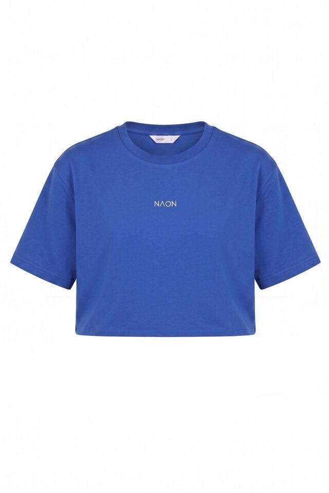 Naon Sportswear Crop - T-shirt Mavi S - Mavi
