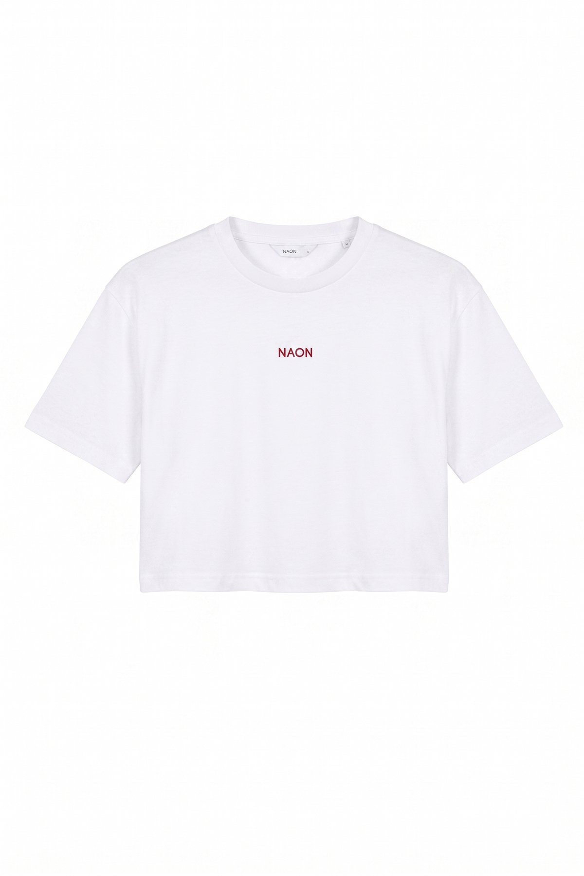 Naon Sportswear Crop T-Shirt Beyaz