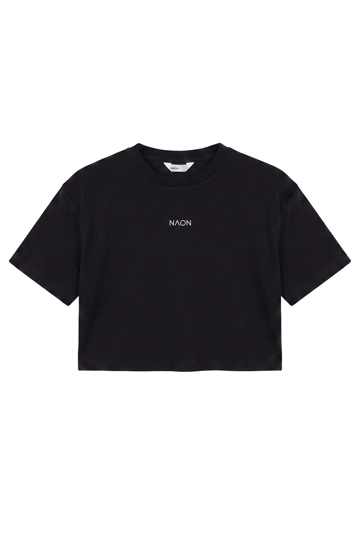Naon Sportswear Crop - T-shirt Siyah