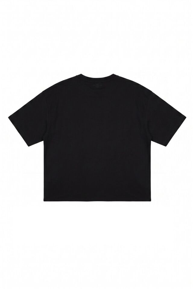 Naon Sportswear Crop - T-shirt Siyah M - Siyah