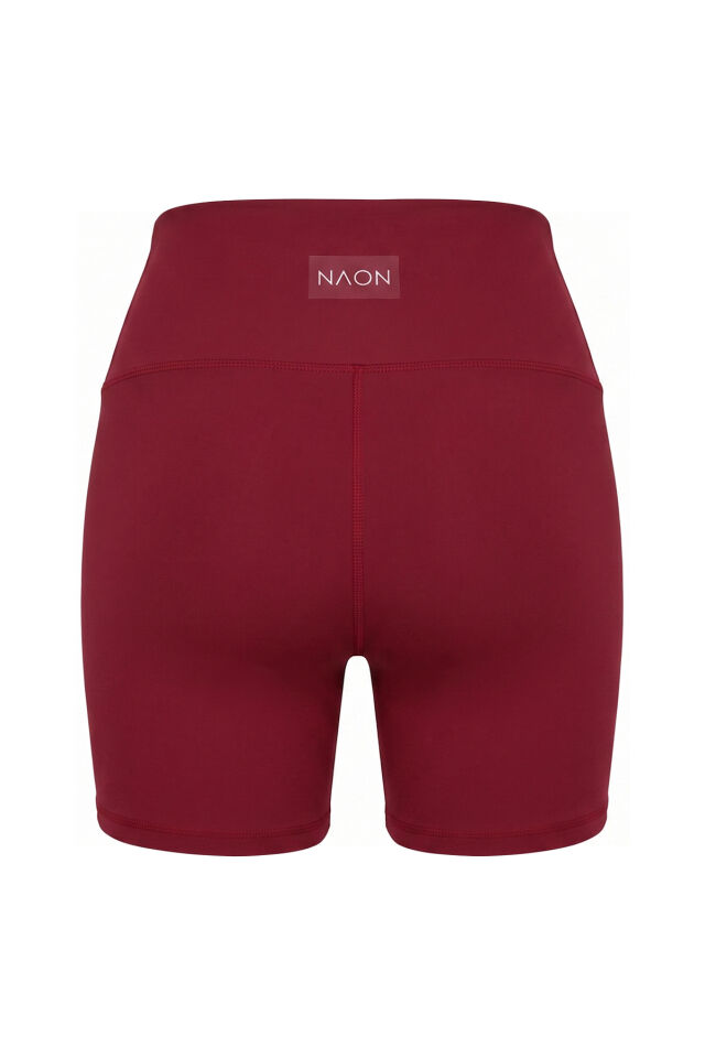 Naon Bordo Push Up Şort Bordo - M