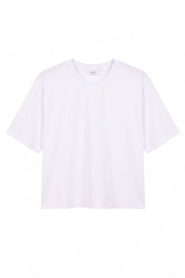 Naon Sportswear Baskılı T-Shirt - Beyaz