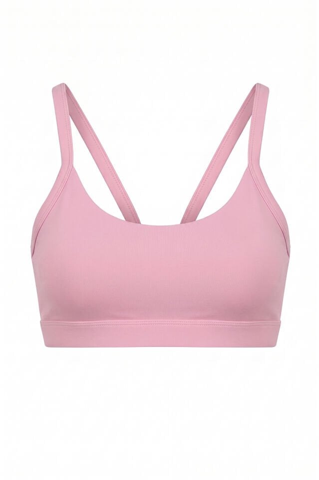 Naon Askılı Sporcu Sütyeni - Siyah Pembe - S