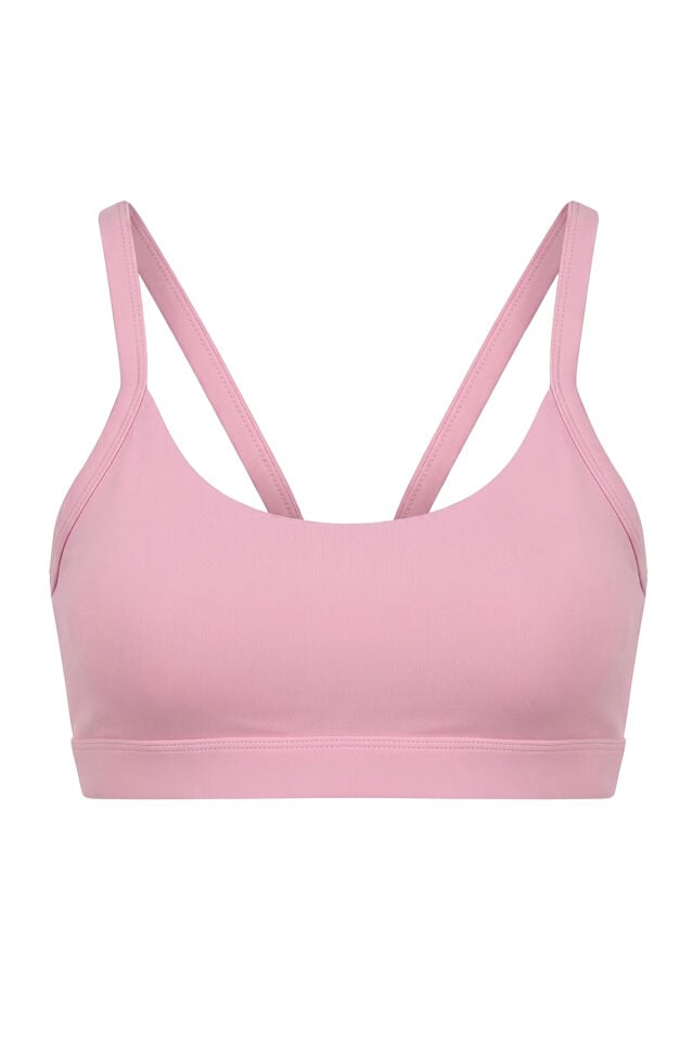 Naon Askılı Sporcu Sütyeni - Pembe