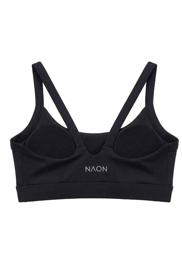 Naon Askılı Sporcu Sütyeni - Pembe L - Siyah