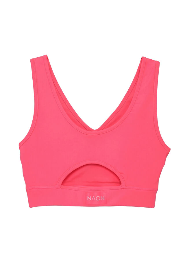 Naon Push Up Spor Sütyeni - Neon Pembe Neon Pembe - L
