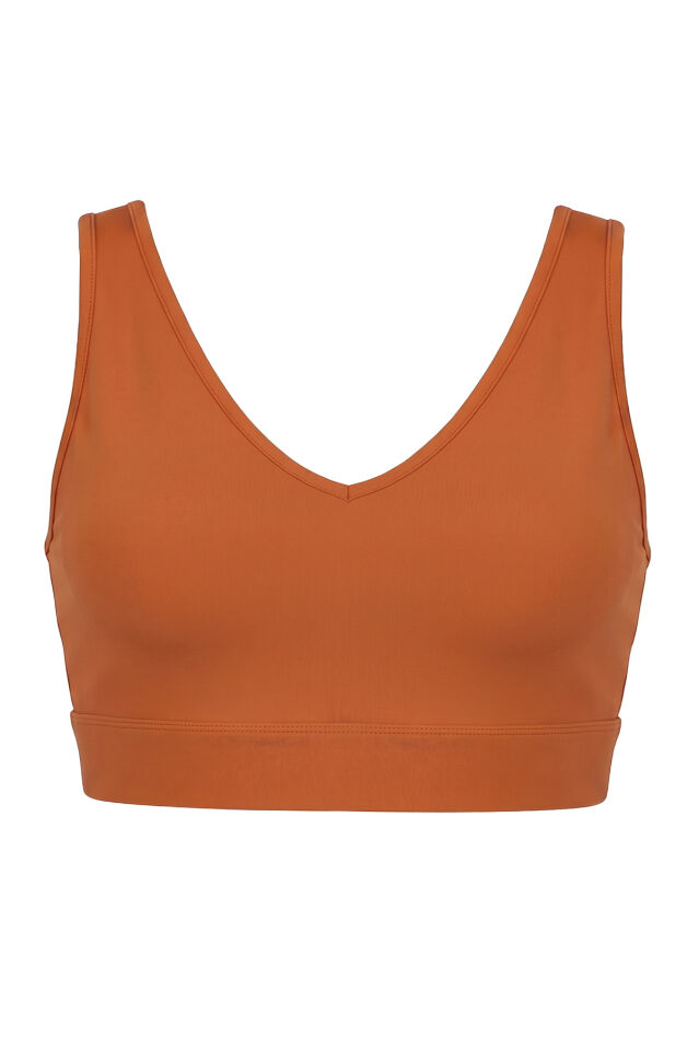 Naon Push Up Spor Sütyeni - Hardal Hardal - S