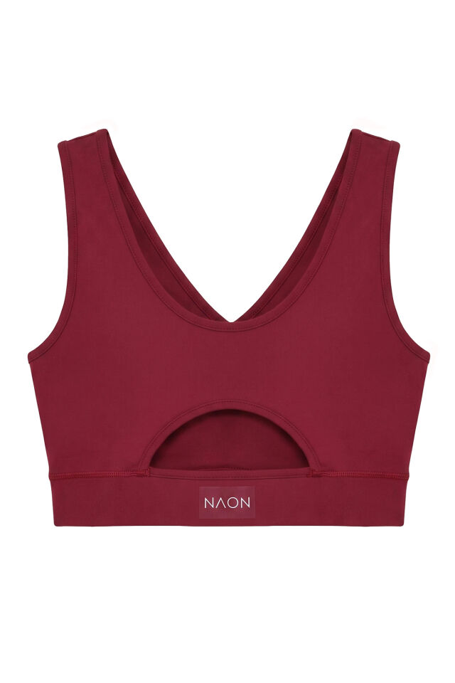 Naon Push Up Spor Sütyeni - Bordo