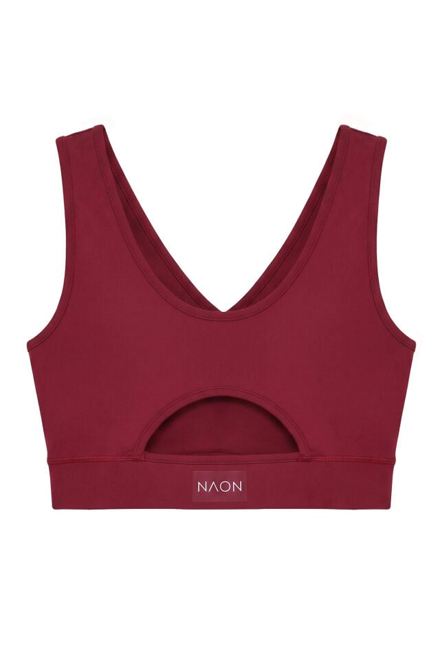 Naon Push Up Spor Sütyeni - Bordo