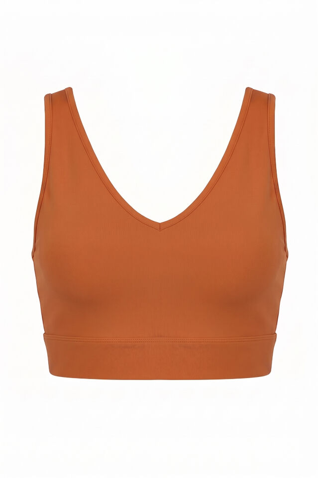 Naon Push Up Spor Sütyeni - Bordo S - Hardal