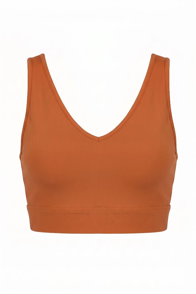 Naon Push Up Spor Sütyeni - Bordo M - Hardal