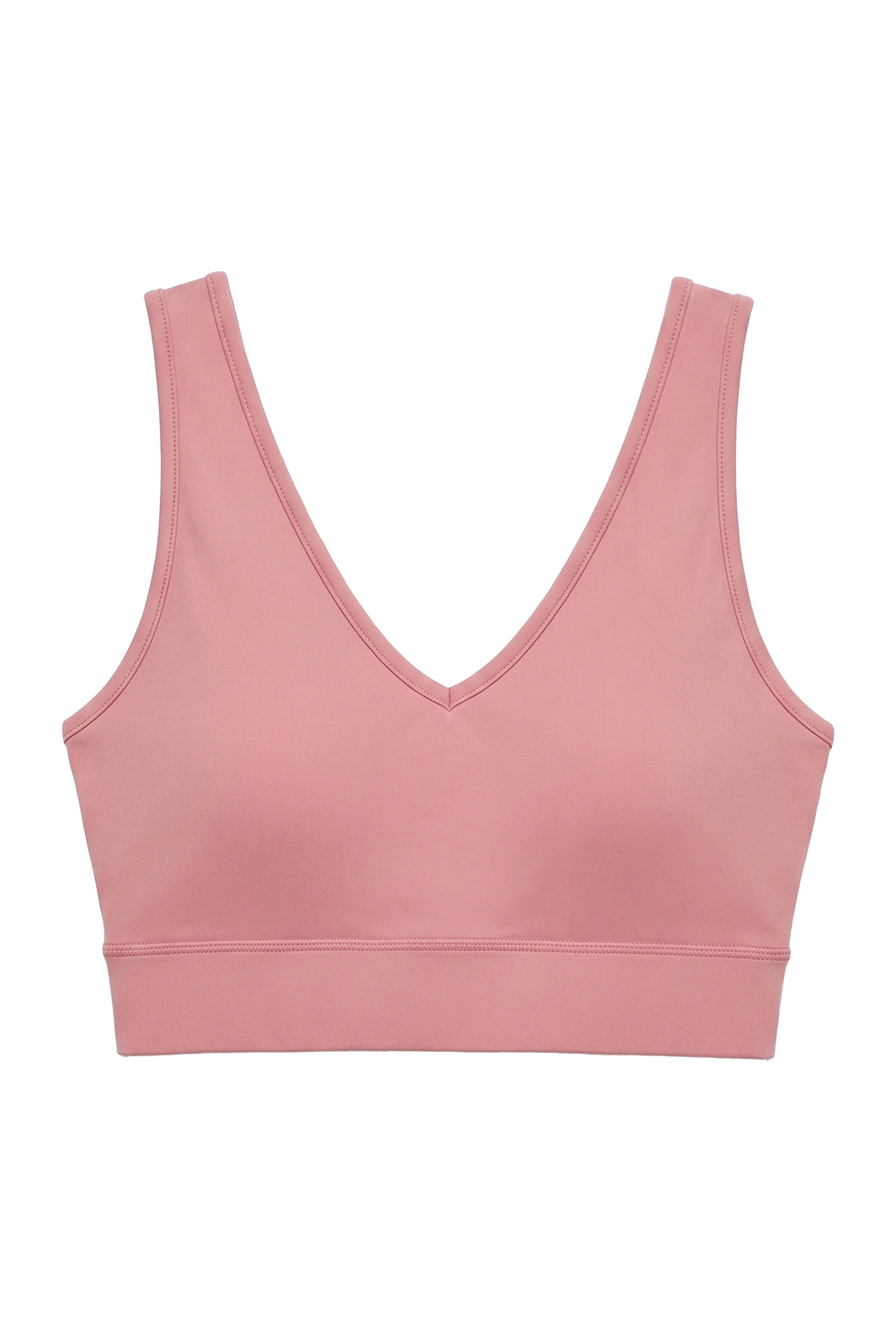 Naon Push Up Spor Sütyeni - Bordo M - Pudra Pembe
