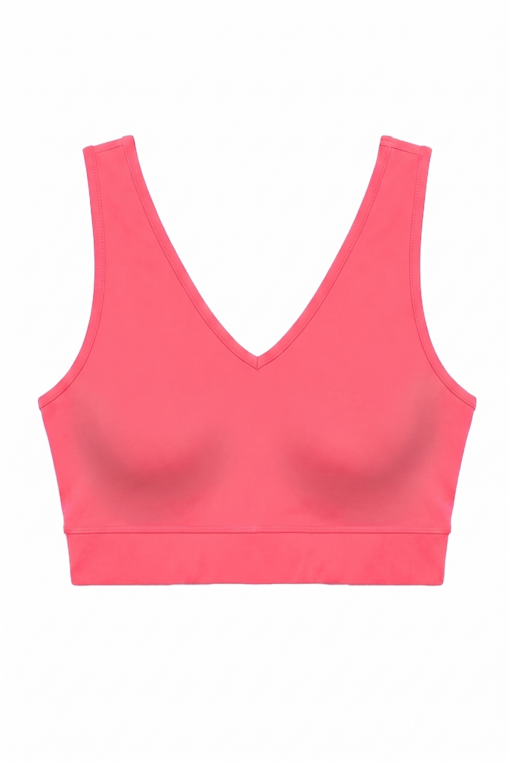 Naon Push Up Spor Sütyeni - Bordo L - Neon Pembe