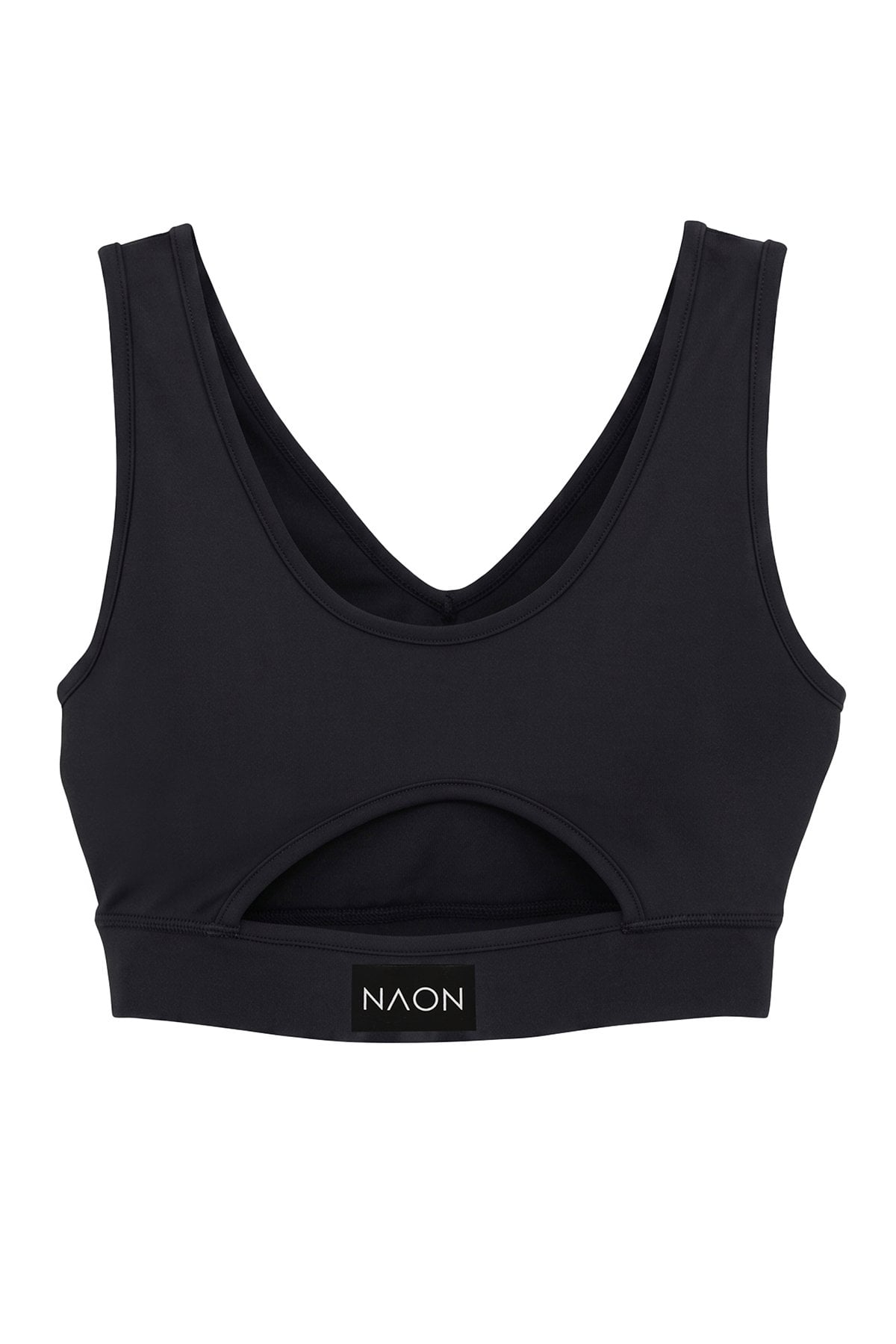 Naon Push Up Spor Sütyeni - Bordo L - Siyah