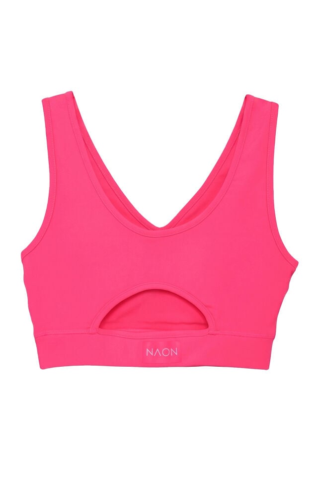Naon Push Up Spor Sütyeni - Neon Pembe