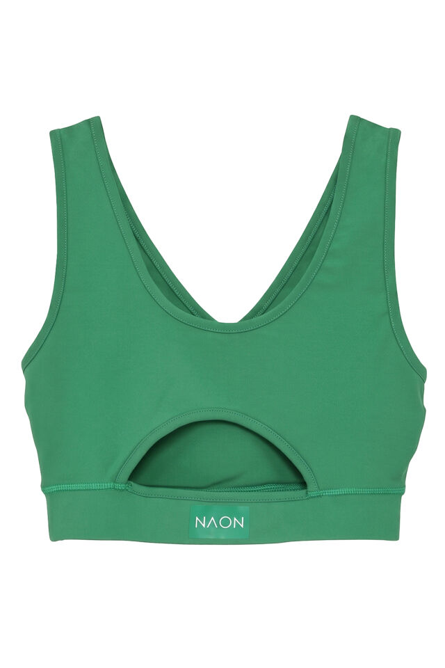 Naon Push Up Spor Sütyeni - Neon Pembe S - Benetton Yeşili