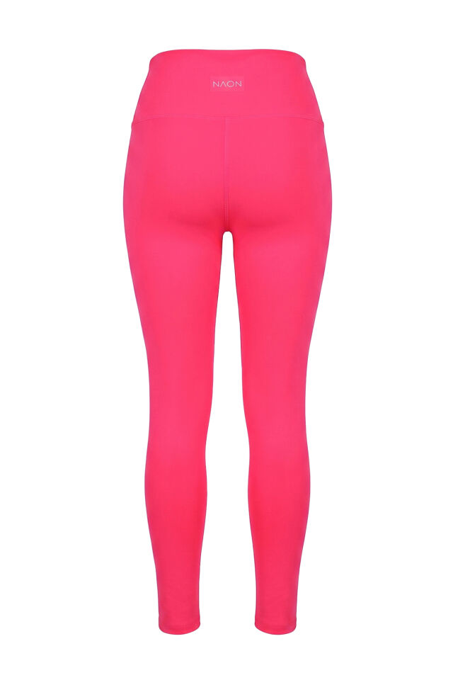 Naon Push Up Yüksel Bel Tayt - Neon Pembe Neon Pembe - XS