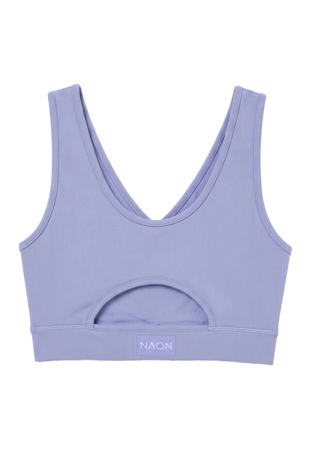 Naon Push Up Spor Sütyeni - Neon Pembe M - Bebe Mavi