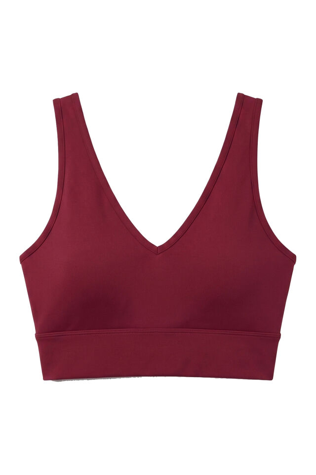 Naon Push Up Spor Sütyeni - Siyah S - Bordo
