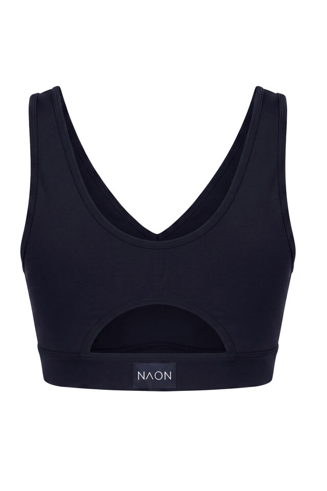 Naon Push Up Spor Sütyeni - Siyah M - Lacivert