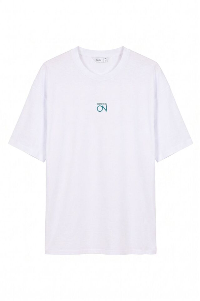 Naon Oversize T-Shirt - Beyaz Beyaz - L-XL