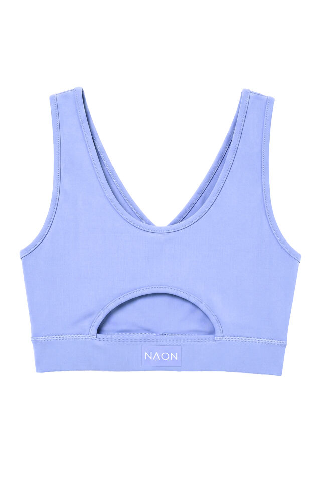 Naon Push Up Spor Sütyeni - Pudra Pembe S - Bebe Mavi