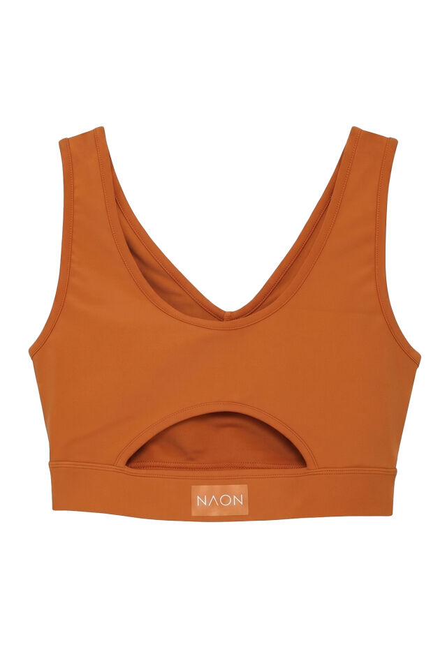 Naon Push Up Spor Sütyeni - Hardal