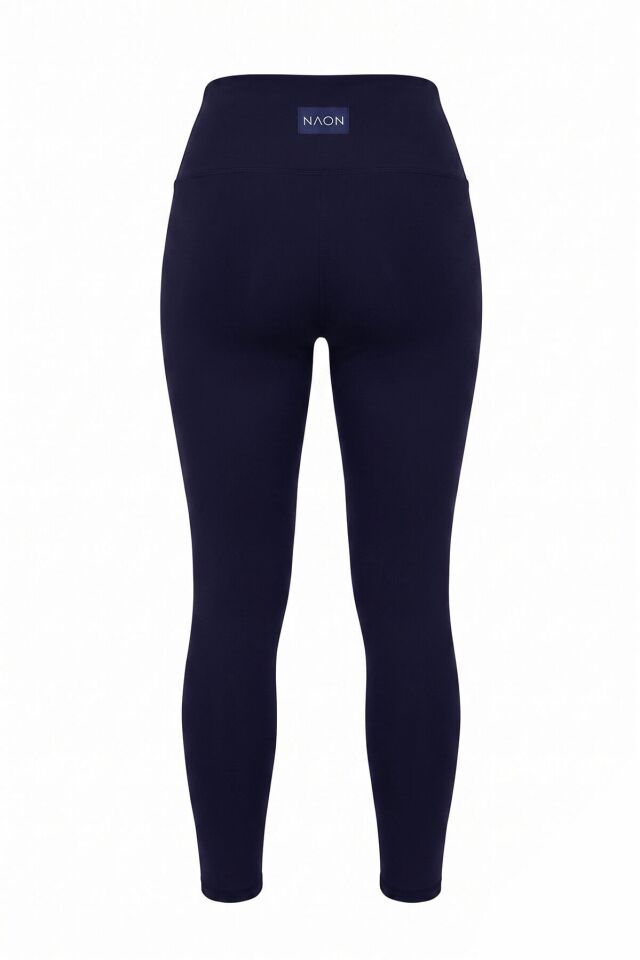 Naon Push Up Yüksel Bel Tayt - Lacivert XS - Bebe Mavi