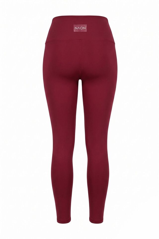 Naon Push Up Yüksel Bel Tayt - Bordo XS - Benetton Yeşili