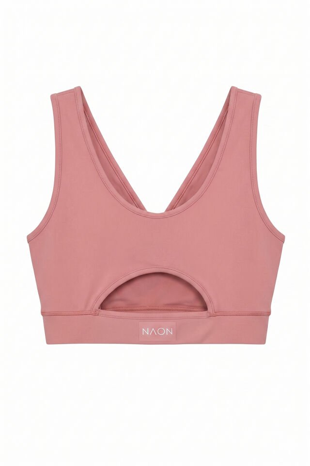 Naon Push Up Spor Sütyeni - Lacivert Pudra Pembe - S