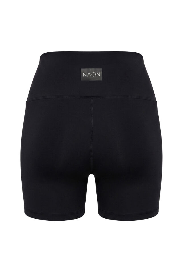 Naon Siyah Push Up Şort Siyah - M